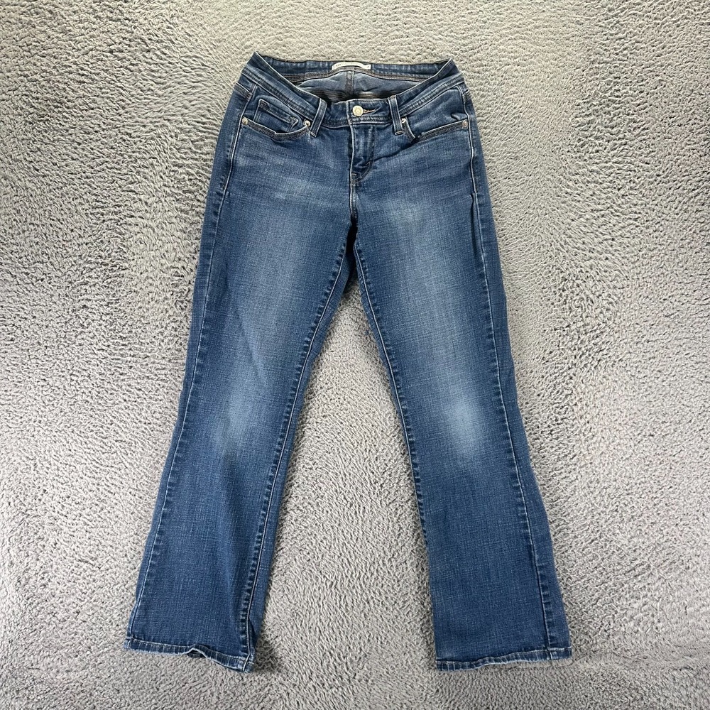 Levi's 529 Jeans Womens 4 Blue Cotton Denim Bootcut Curvy Faded Stretch
